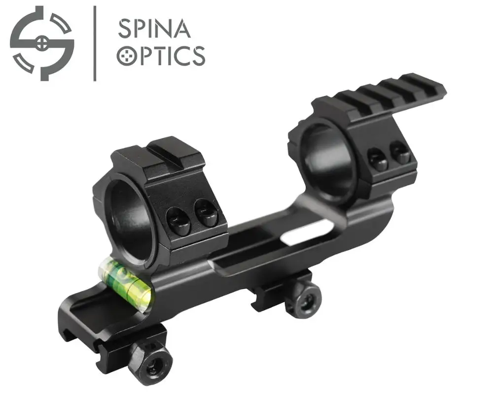 

SPINA Quick Release Cantilever Weaver Forward Reach Dual Ring Rifle Scope Mount for Tactical 25.4mm /30mm, Black