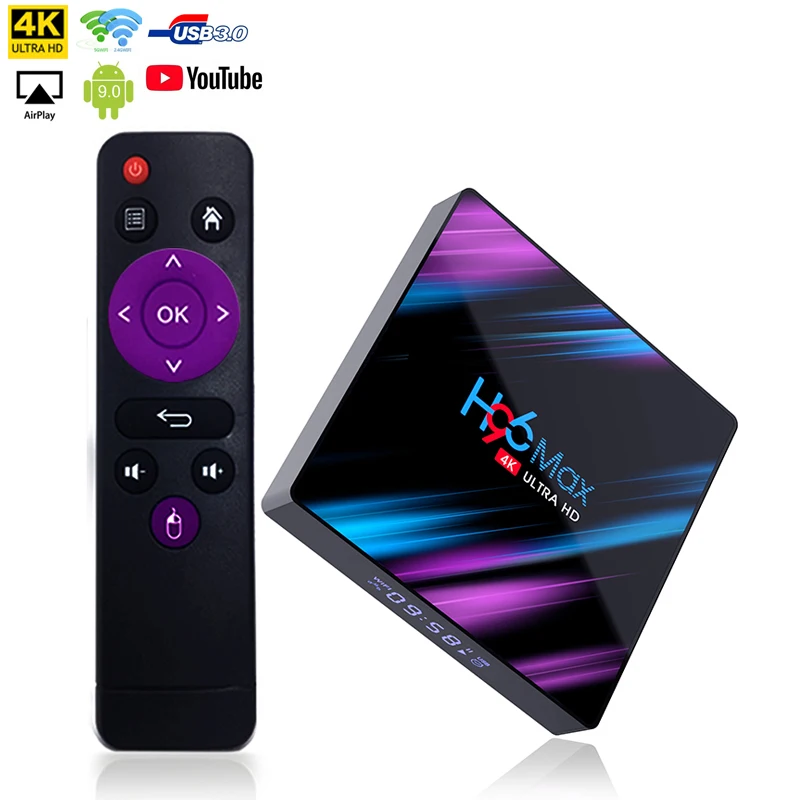 

New rockchip H96 max rk 3318 quad core 4k ultra hd smart android 9.0 tv box H96max RK3318 chip iptv ott stb