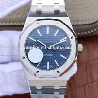 

New 2019 Hot Sell Wholesale Custom Logo Super Thin Stainless Steel Case Back AP Stylish Luxury Automatic Men Chain Watch