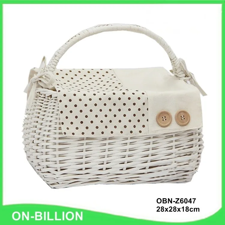 wicker tote basket