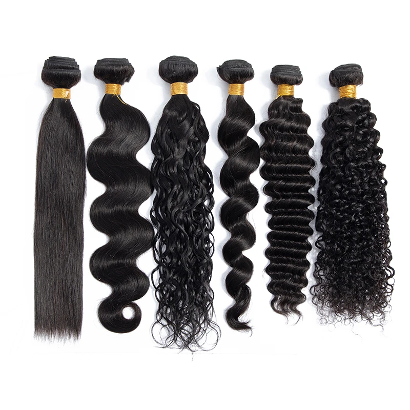 
Wholesale Virgin Brazilian Hair, Cuticle Aligned Natural Wave Natural Color Brazilian Human Hair Bundles 
