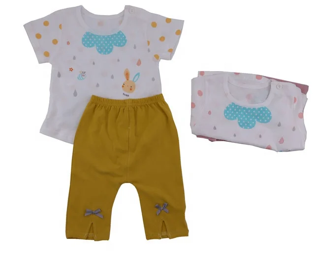 

New born baby clothing set fashion cotton T-shirt + pants newborn baby girl clothing set, Picture