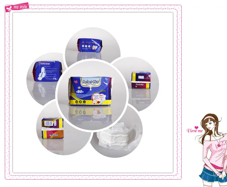 2015hot Sale Cotton Soft Ladies Sanitary Pads/super Absorbent Female