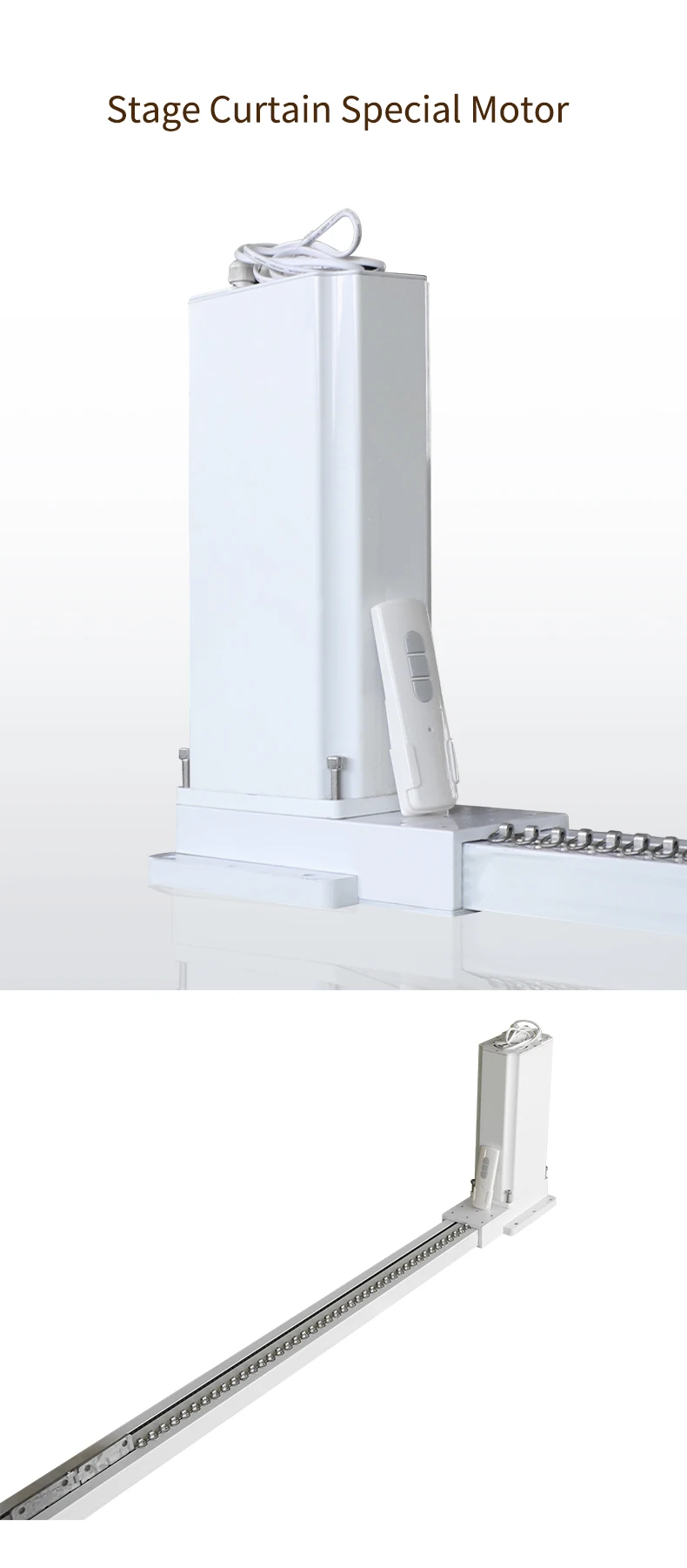 Oem Church Building Projects Motorized Stage Curtain Track Manufacturer