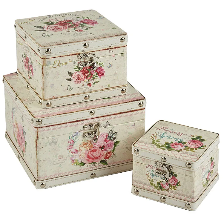 Custom Handmade Antique Rustic Square Small Wooden Boxes Wholesale