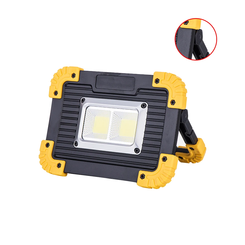 Portable 30W 1500LM HandHeld 2Pcs COB USB Charging LED Work Light,Multi-Functional High Bright Cordless rechargeable Work Light