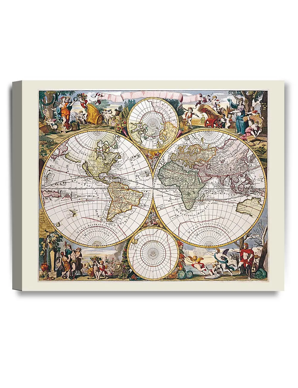 Buy Decorarts Antique World Travel Map Vintage World Map