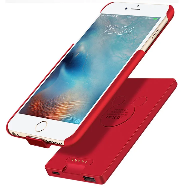 

New coming detachable magnetic charger case for iphone 6,7,8 and X, Black;navy;red;purple