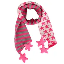 Delicate winter kids scarf Children Christmas Classical Five Pointed Star Knit Scarf nor5924 P14