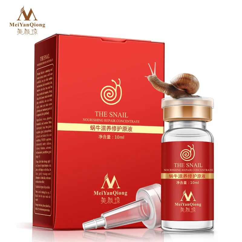 

MeiYanQiong Snail Serum Acid Liquid Anti-acne Rejuvenation Serum100% Pure Plant Extract Hyaluronic Face Care Whitening Treatment