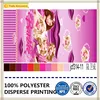 pink prince print polyester brushed fabric bed sheet fabric for children
