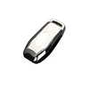 Silver Silica Gel Automatic Car Key Case Cover, Remote Key Shell Protection Key For Ford Mustang Explorer Taurus F-150