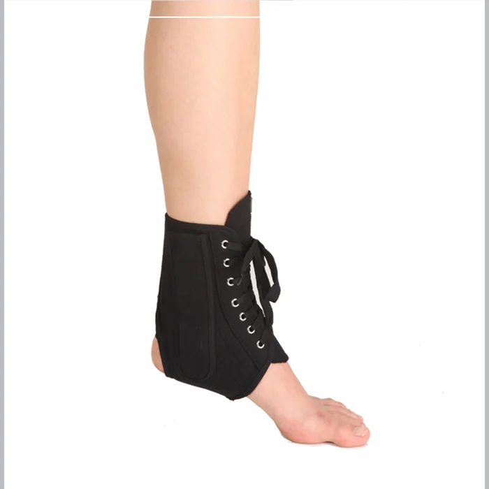

Top quality High Pressure Lace Up Copper Adjustable Ankle Guard Stabilizer Walker, Black