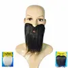 synthetic black long fake beard FGM-0307