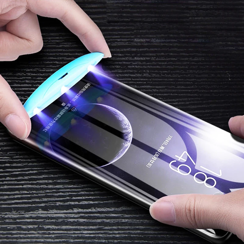 

Liquid UV Tempered Glass Curved For Samsung S10 S9 S8 plus Note9, Transparent