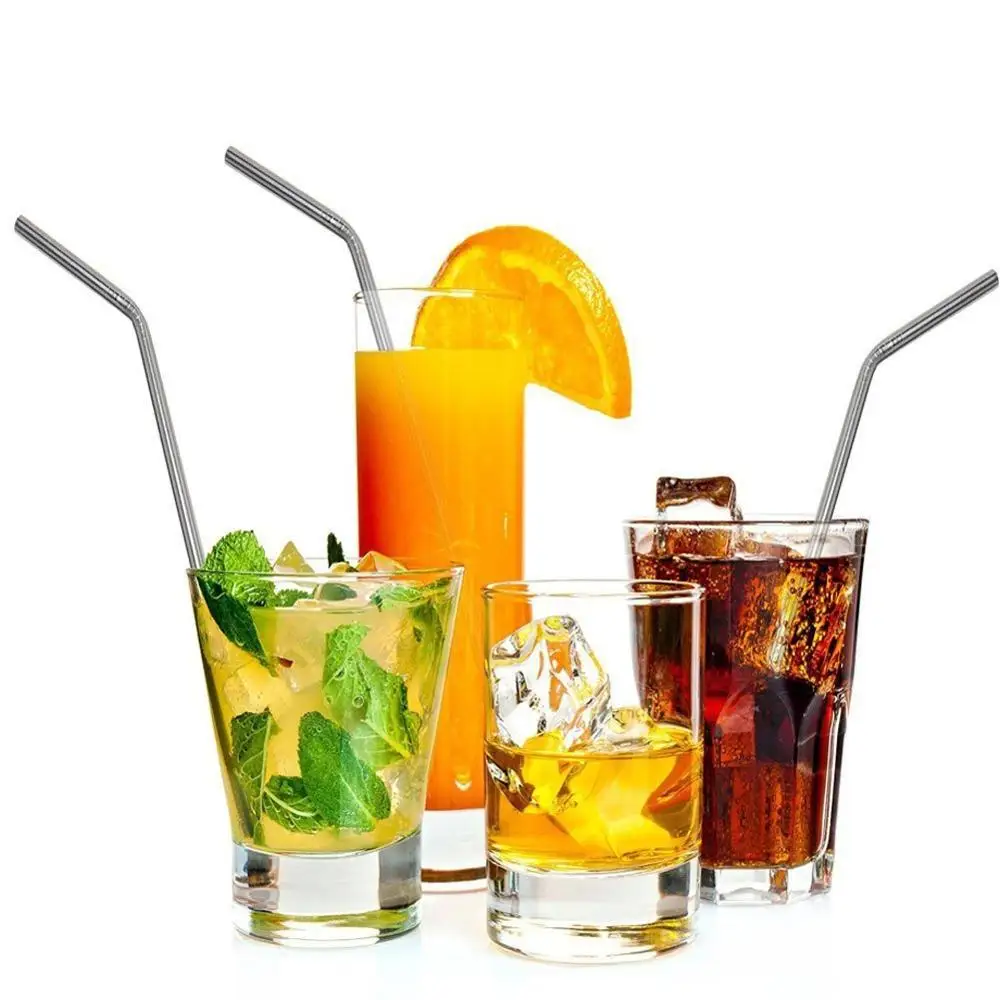
BHD Custom Reusable LFGB Food Grade Metal Drinking Straws 10.5