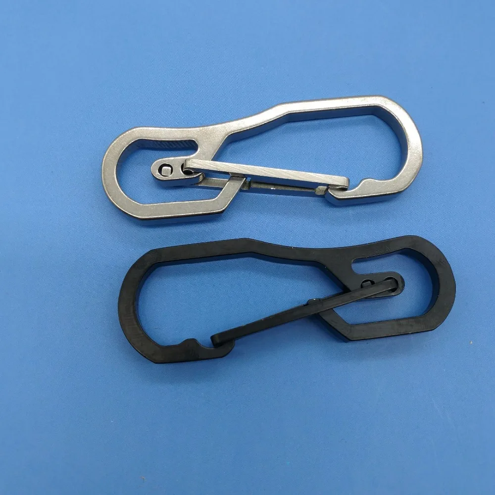 

CNC stainless steel tactical outdoor equipment tools Multifunctional key chain carabiner hang buckle fast hanging, N/a