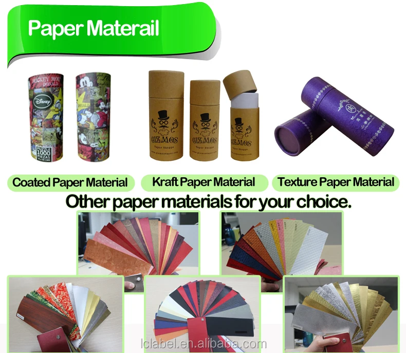 Recycled Kraft Paper Round Box Round Packaging Box For Black Bottle