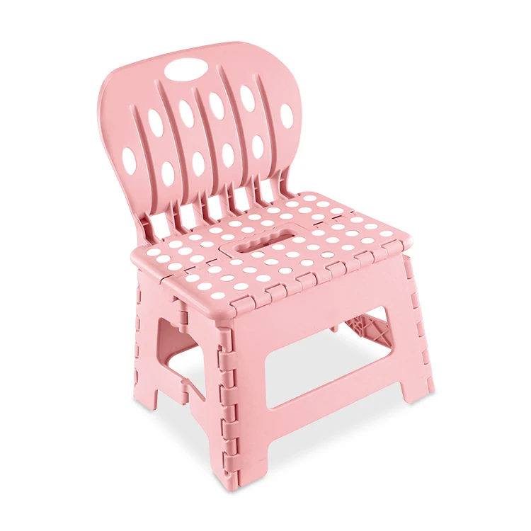 
factory price 9 inches pink backrest foldable chair 