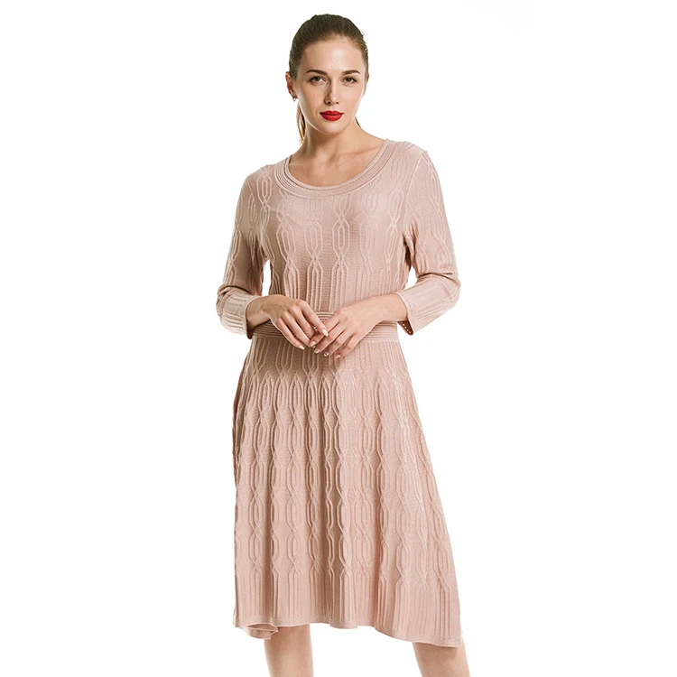 

Fashion sexy knitted tunic dress sweaters for women daily