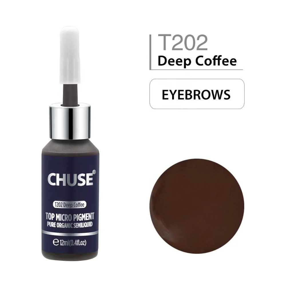 

CHUSE T202 Deep Coffee Colour Organic Tattoo Ink Permanent Makeup Pigment