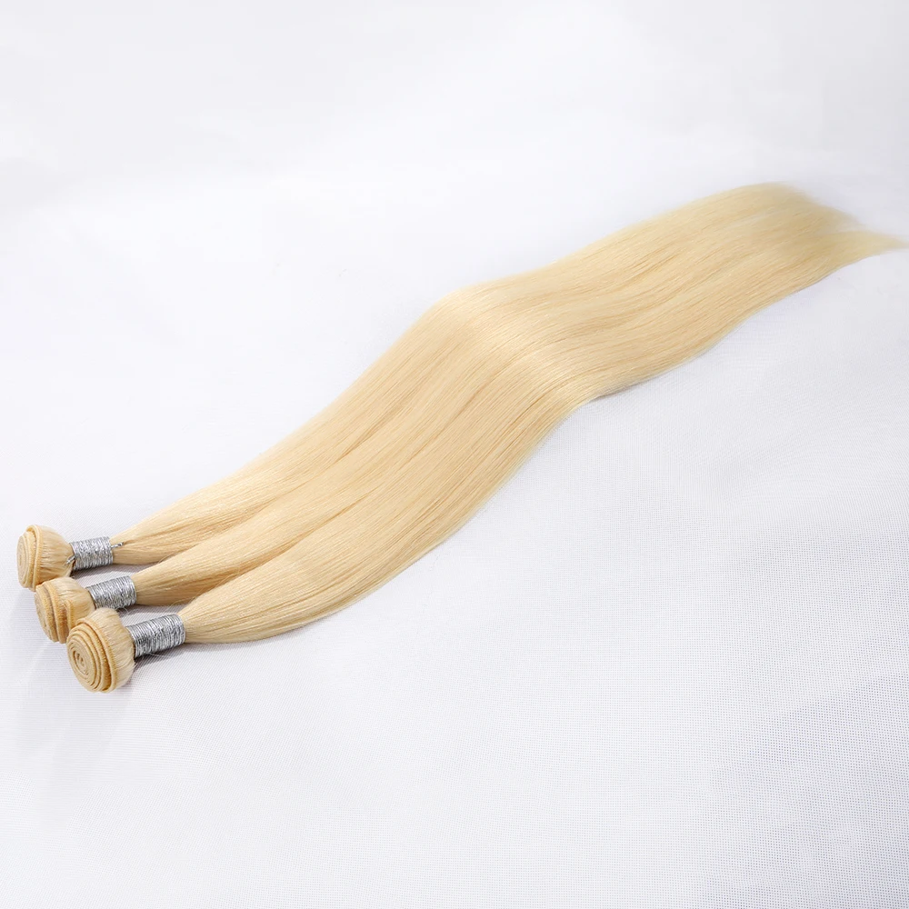 

New arrival 10 inch to 30 inch longest length cuticle aligne hair wholesale virgin hair vendor, Blonde color 613#