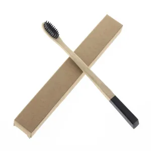 Oblique Handle Adult Best Travel Environmental Natural Eco Friendly Bamboo Toothbrush