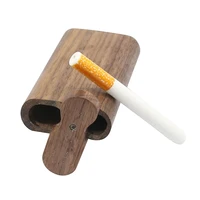 

EKJ New Arrival Dugout One Hitter Wood Custom Logo Weed Smoking Cigarette Pipe Accessories