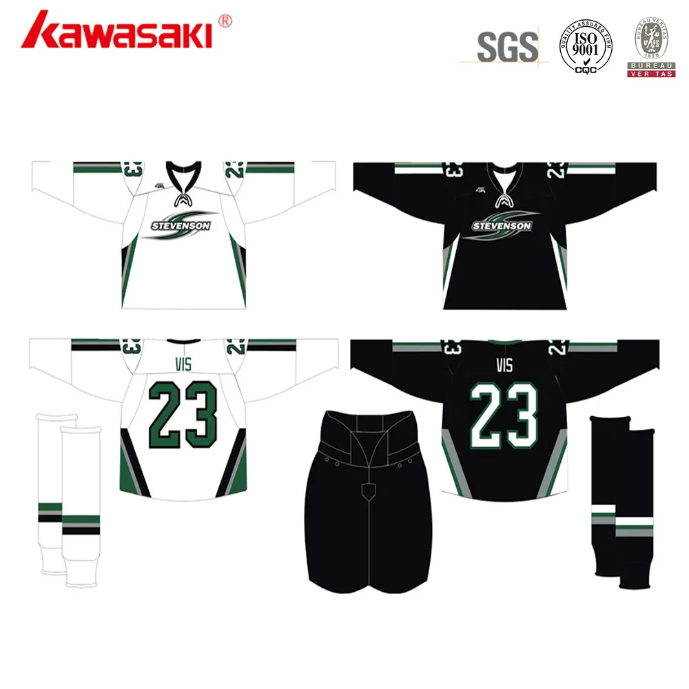 Custom Double Sided Reversible Sublimation Ice Hockey Jerseys Long