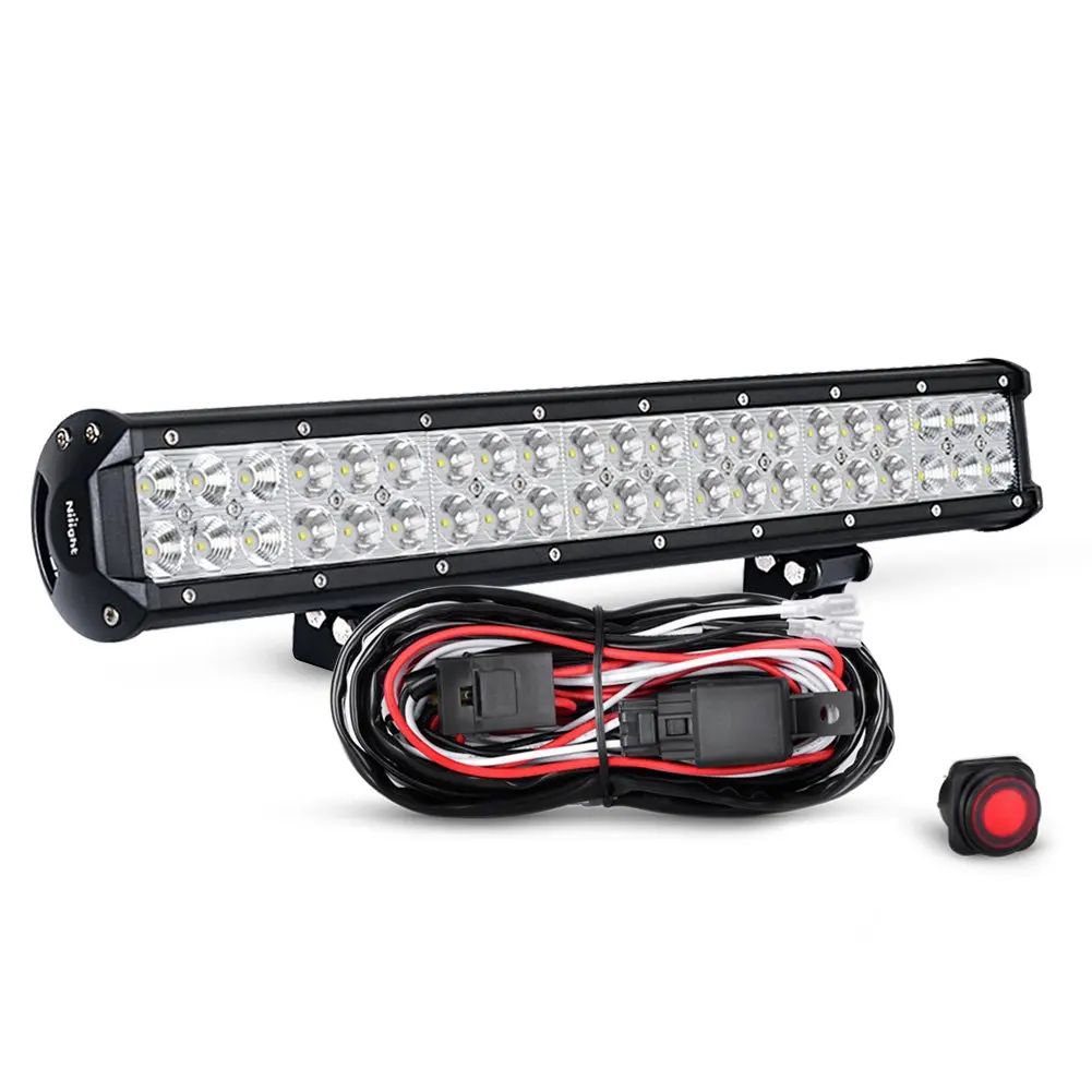 Get Quotations · Nilight ZH006 20" 126W Spot Flood Combo LED Light Bar (Work Light/Off