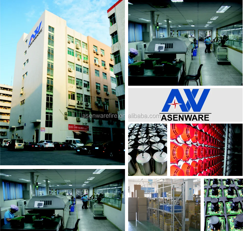 Intertek CE addressable fire alarm optical smoke detector