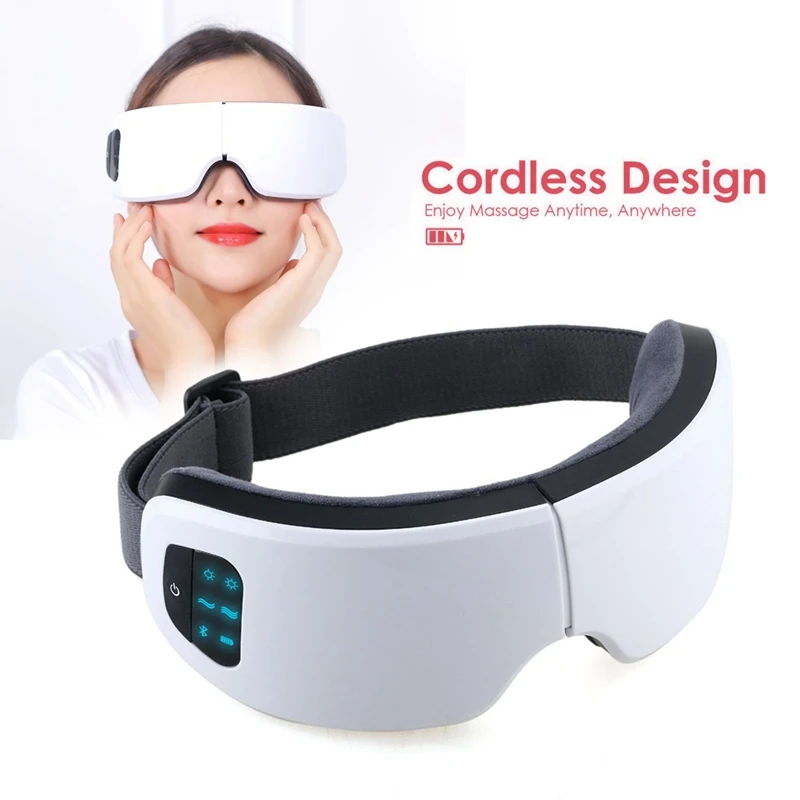 Electric Eye Massager With Heat Compression Rechargeable Wireless Eye Massager Mask With Air 1432