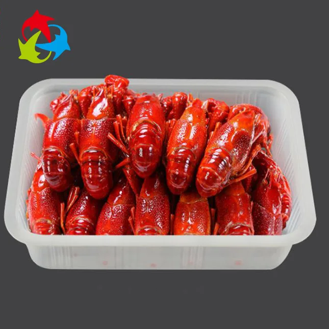Wholesale Frozen Seafood Plastic Disposable Crawfish Trays