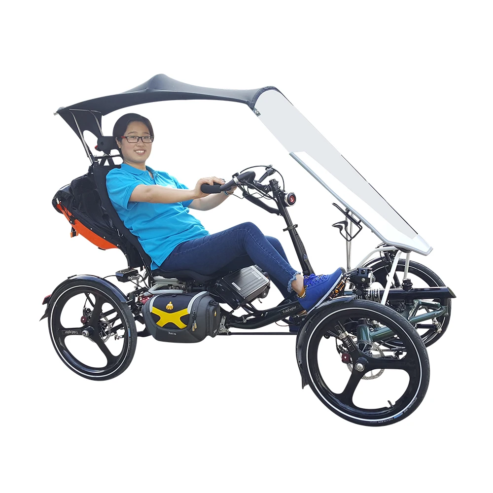 Aluminum Alloy Frame City Commuting Electric Bike Long Touring Aluminum Alloy Frame City Commuting Electric Bike Long Touring Four Wheel Rebent Quadricycle