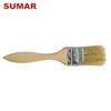 Marine supplier professional wooden handle design detail wall paint brush with soft fur