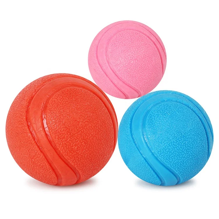 

Amazon Best Seller Tough TPR Toy Durable Strong Chew Rubber Indestructible Pet Dog Ball for Dog, Red, blue, pink