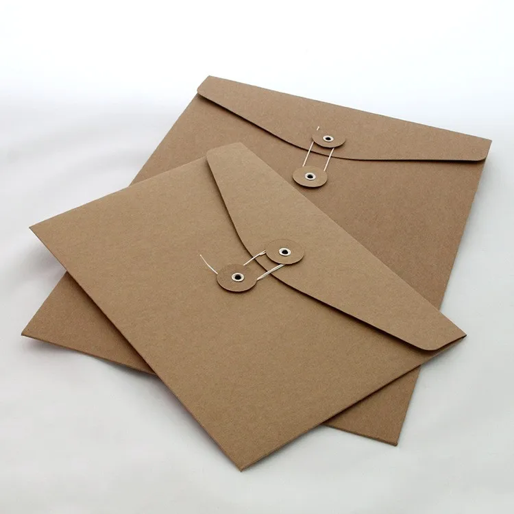 A4 Brown Kraft Paper Business Envelope With String Wholesale Buy