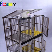 

The most popular new design metal welded stainless steel dog kennel cage double door