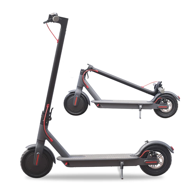 

Europe area Dropshipment 8.5Inch Black Color Adult Foldable Electric Scooter with APP