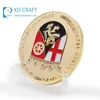 New arrivals 2018 custom metal copper stamped plated soft enamel tungsten gold coin no minimum order