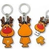 Happy New Year Deer Shape Usb Flash Memory With Key Chain 1Gb