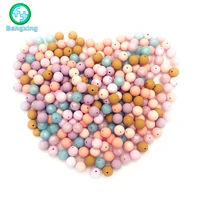 

9mm 12mm 15mm 19mm Round Beads Baby Chew Silicone Teething Beads