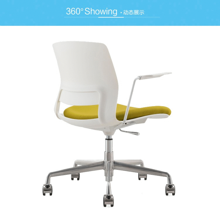 High Quality Plastic Molded Seat Swivel Chair Office Furniture Modern