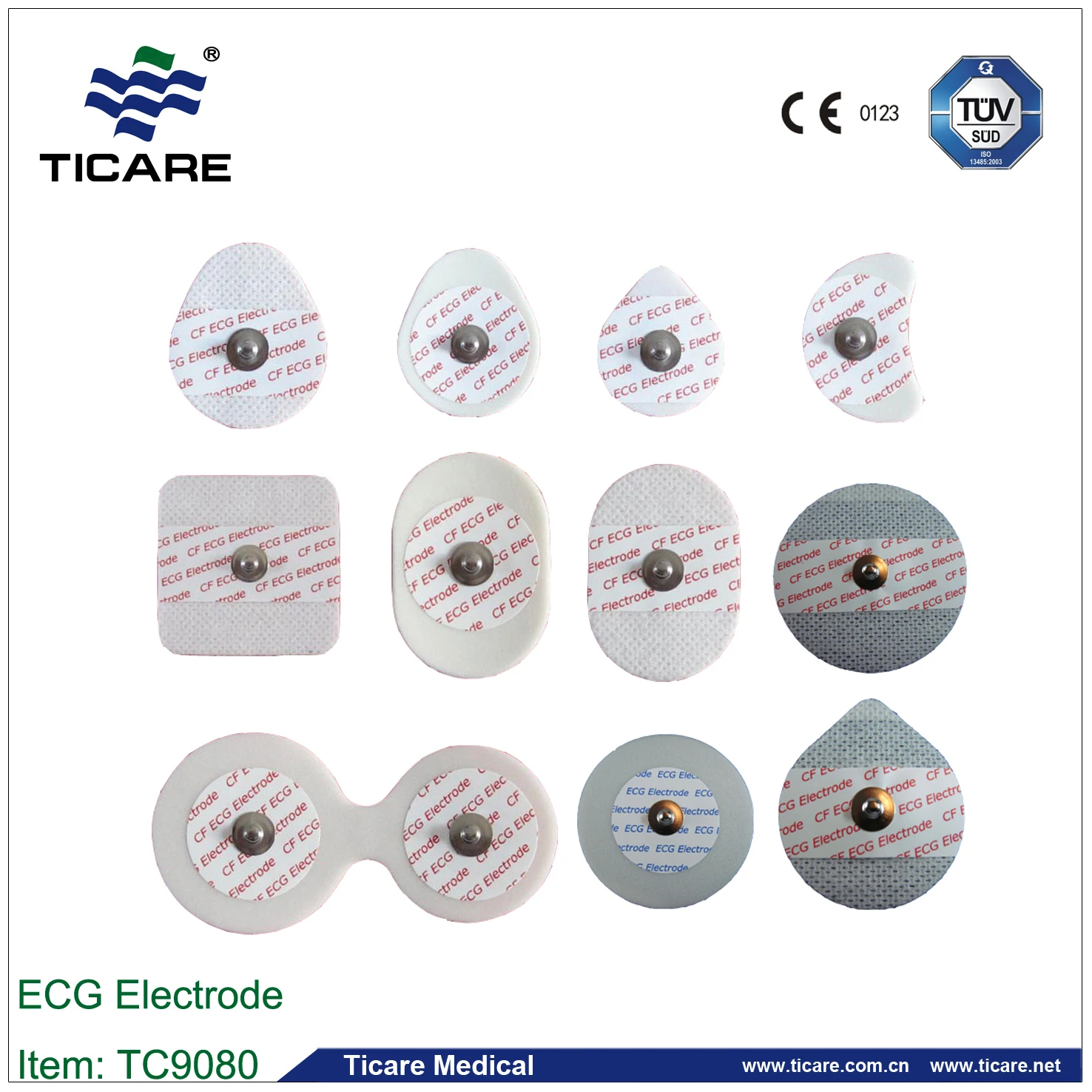 Medical Disposable Ecg Chest Electrodes Medical Adhesive & Suture