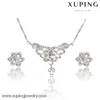 63583 bridal jewellery hot new products for 2016 flower shape jewelry sets rhodium plated custom jewelry set