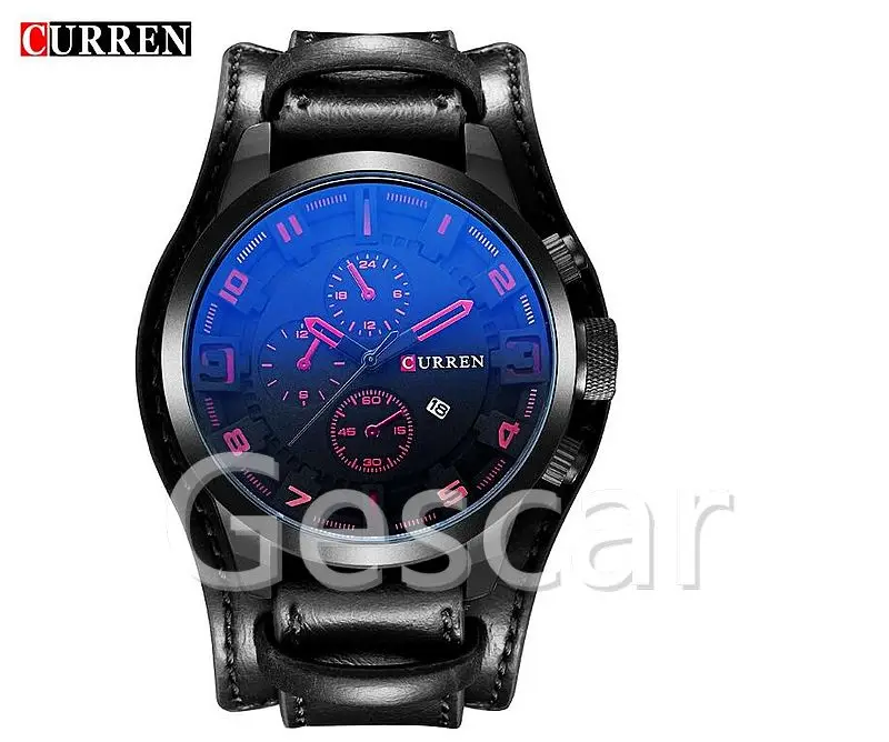 

High quality CURREN 8225 watch Hot Sale Original Brand Men's Janpan movt quartz Unique Leather Watch for men, 5colors