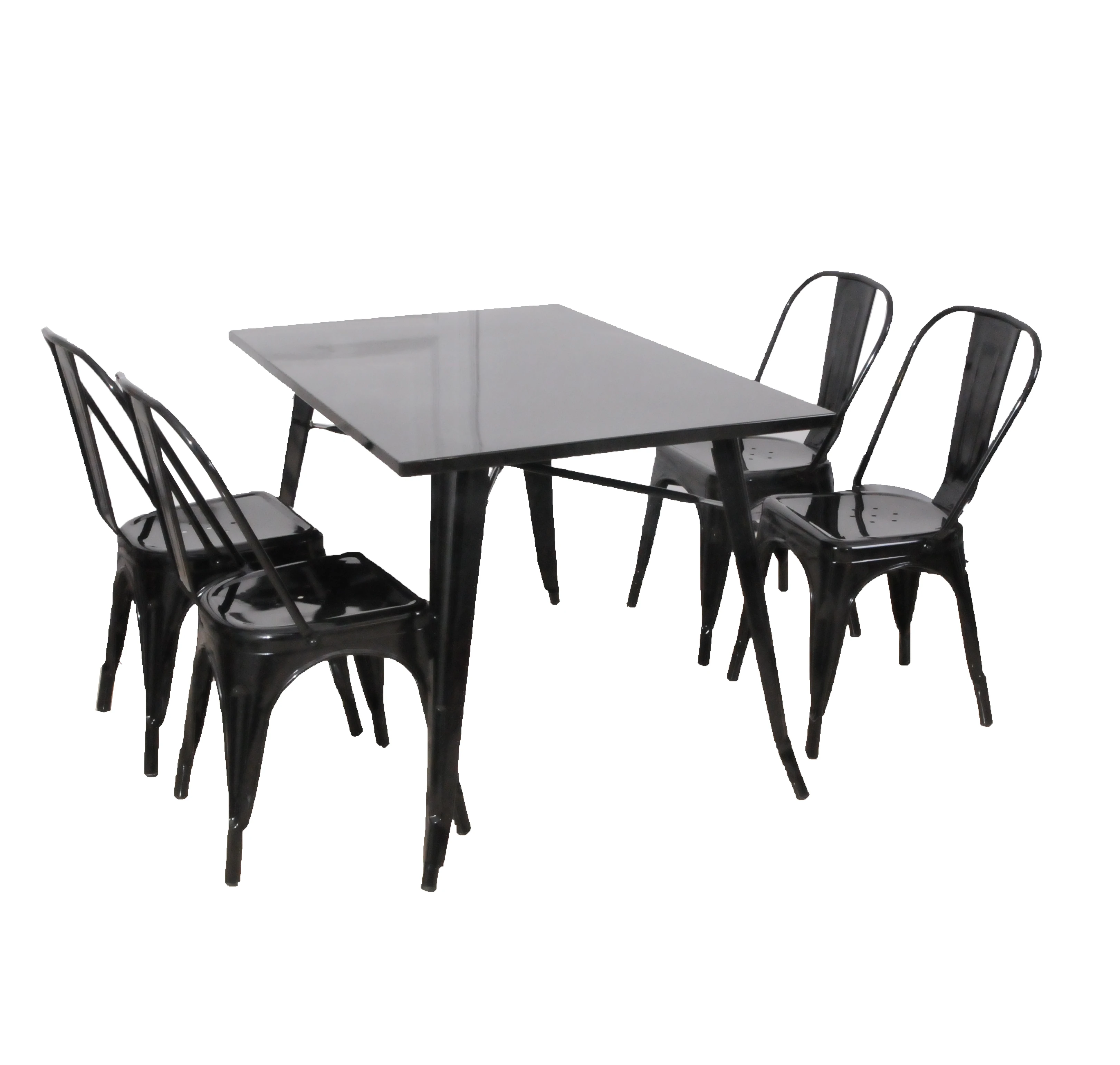 
Wholesale dining room furniture modern design metal table set fashion dining table and chair 