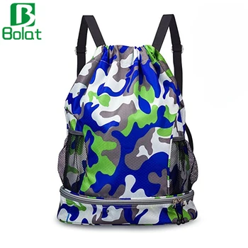 Multi Function Sport Drawstring Backpack Soccer Basket Bag Camouflage Shoe Multi Function Sport Drawstring Backpack Soccer Basket Bag Camouflage Shoe