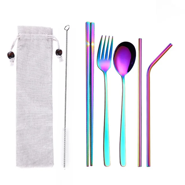 

Creative Stainless Steel Drinking Straw Spoon Bar Tool Drinking Straw Fork Cocktail Milk Coffee Stirring Spoons Barware Supplies, Customized