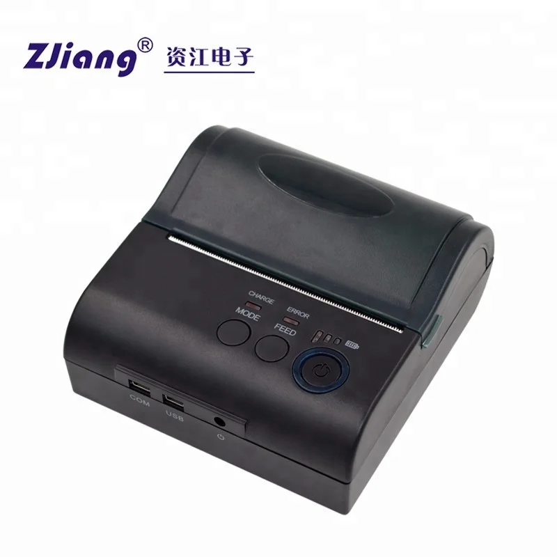 

ZJ-8001 Handheld Wireless Bluetooth Thermal Receipt Printer Mini Portable 80mm Receipt Printer, N/a